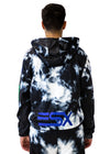 Cloudy Blue and White Pro Gamer Men's Hoodie & Jogger Set